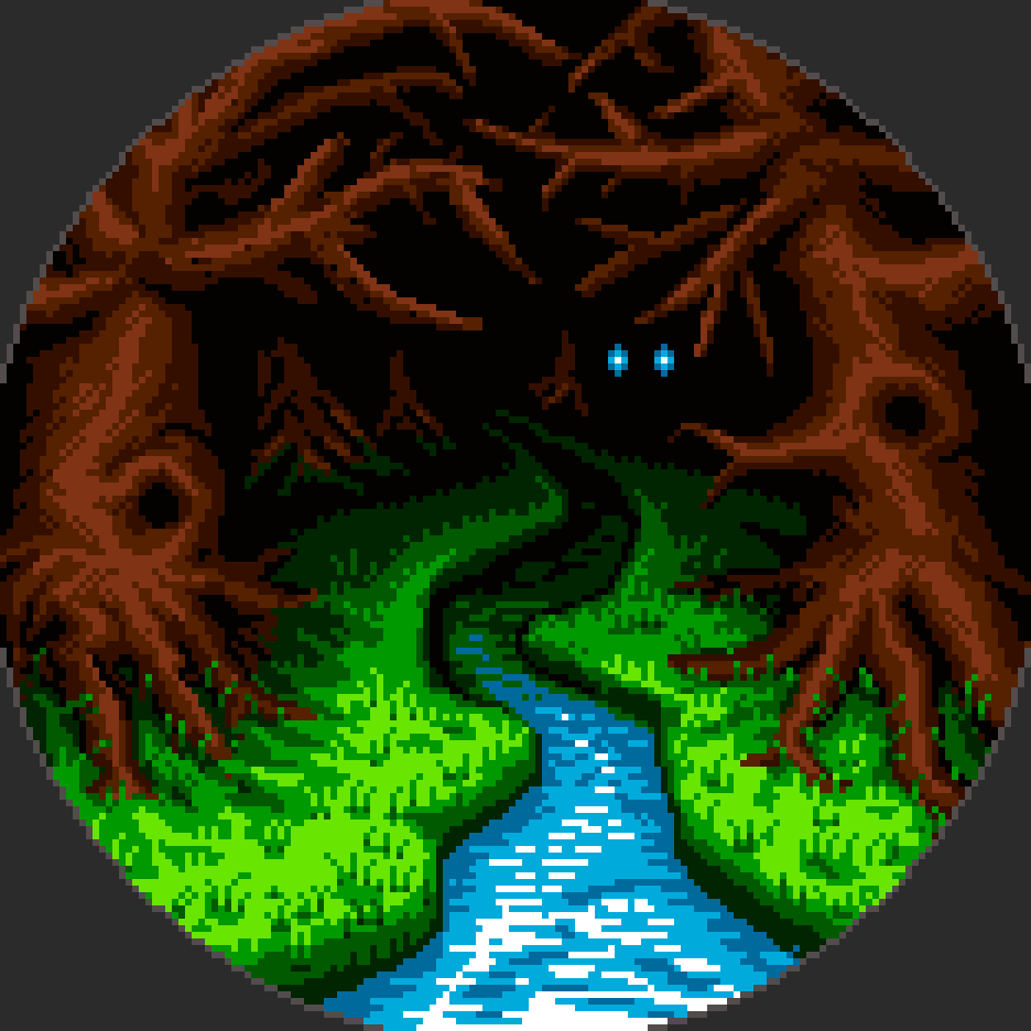 Pixel art thicket